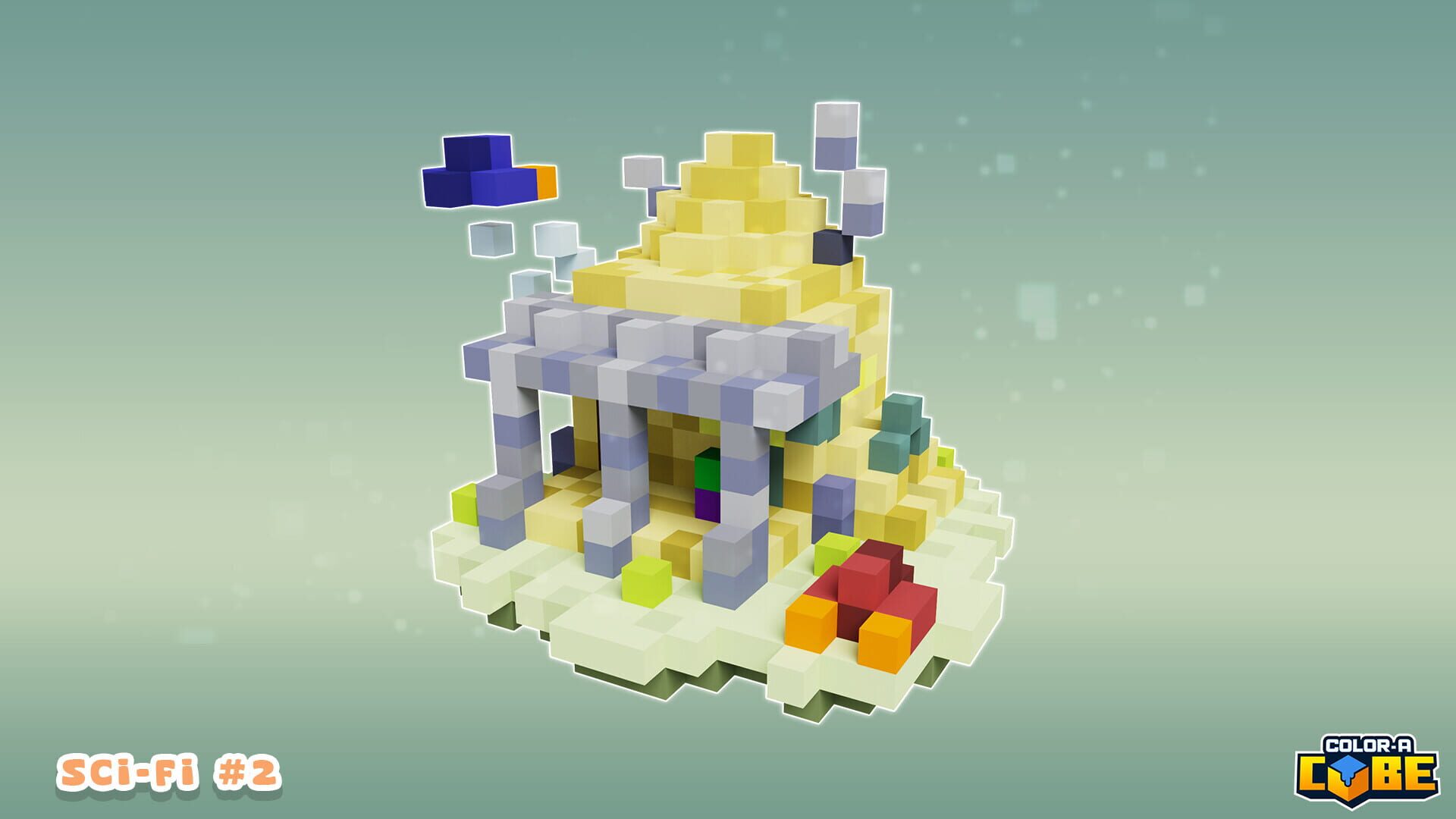 Screenshot for Color-A-Cube: Scifi Pack #2