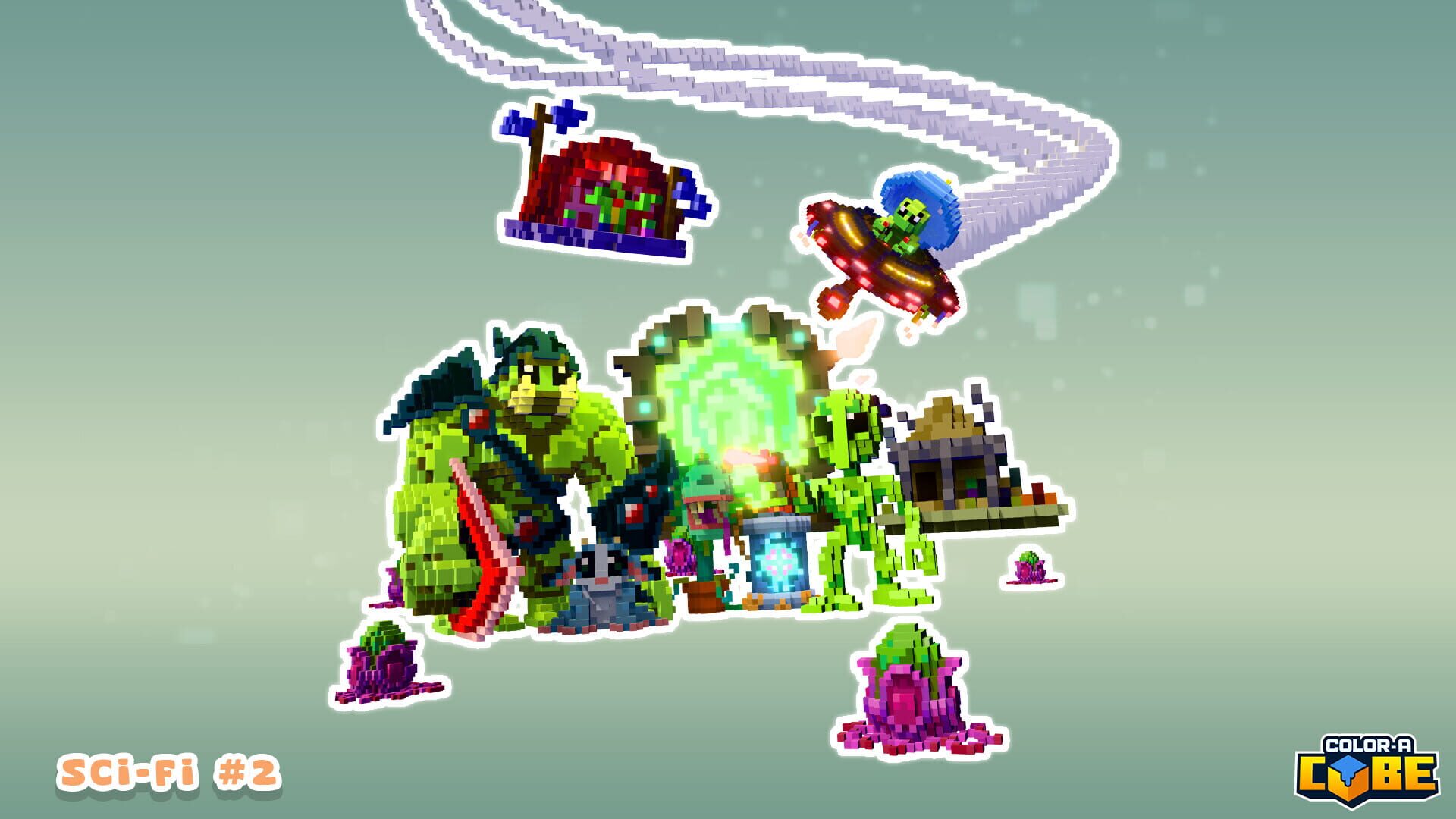 Screenshot for Color-A-Cube: Scifi Pack #2