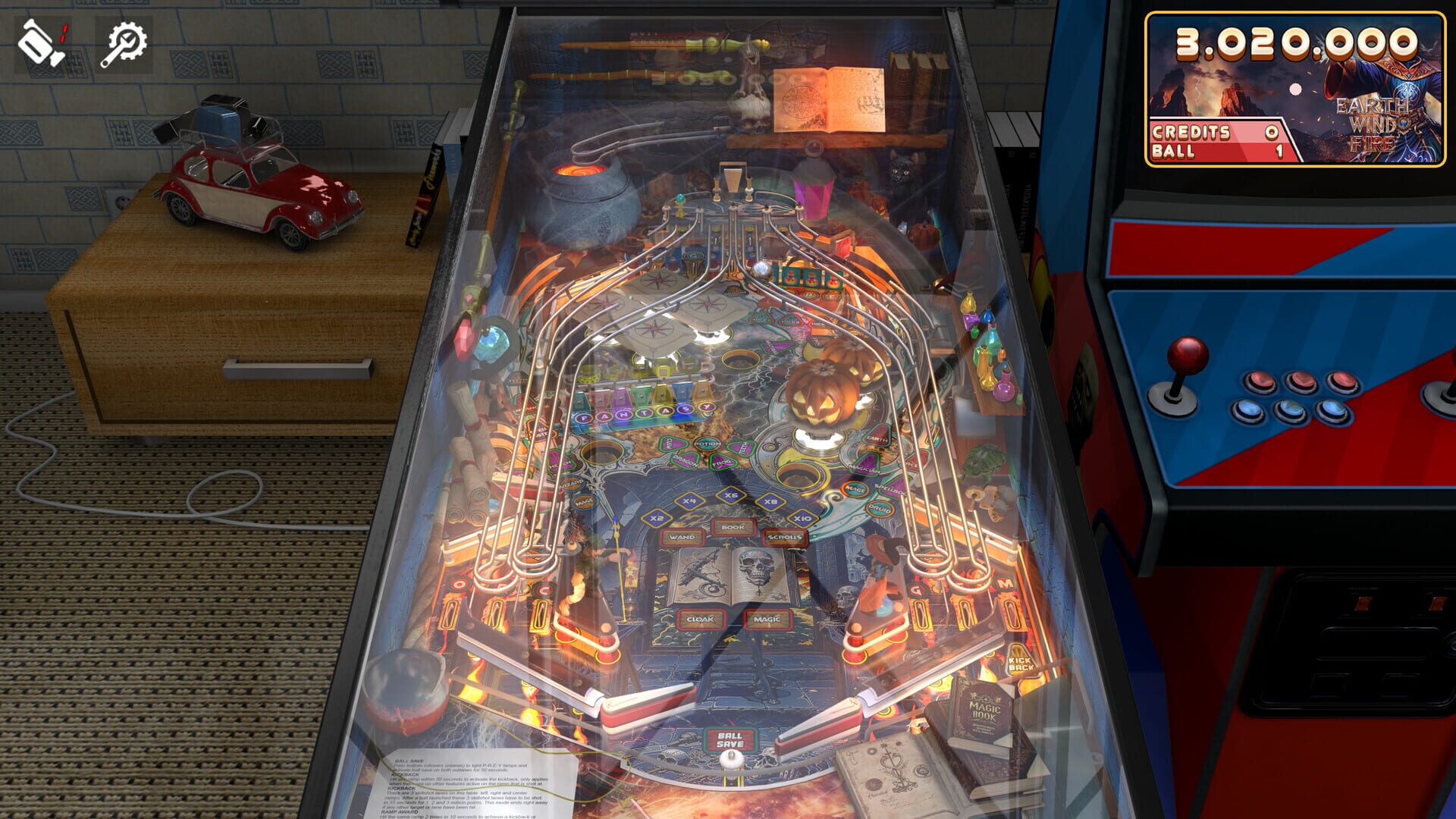 Screenshot for Zaccaria Pinball: Earth Wind Fire Deluxe Pinball Table