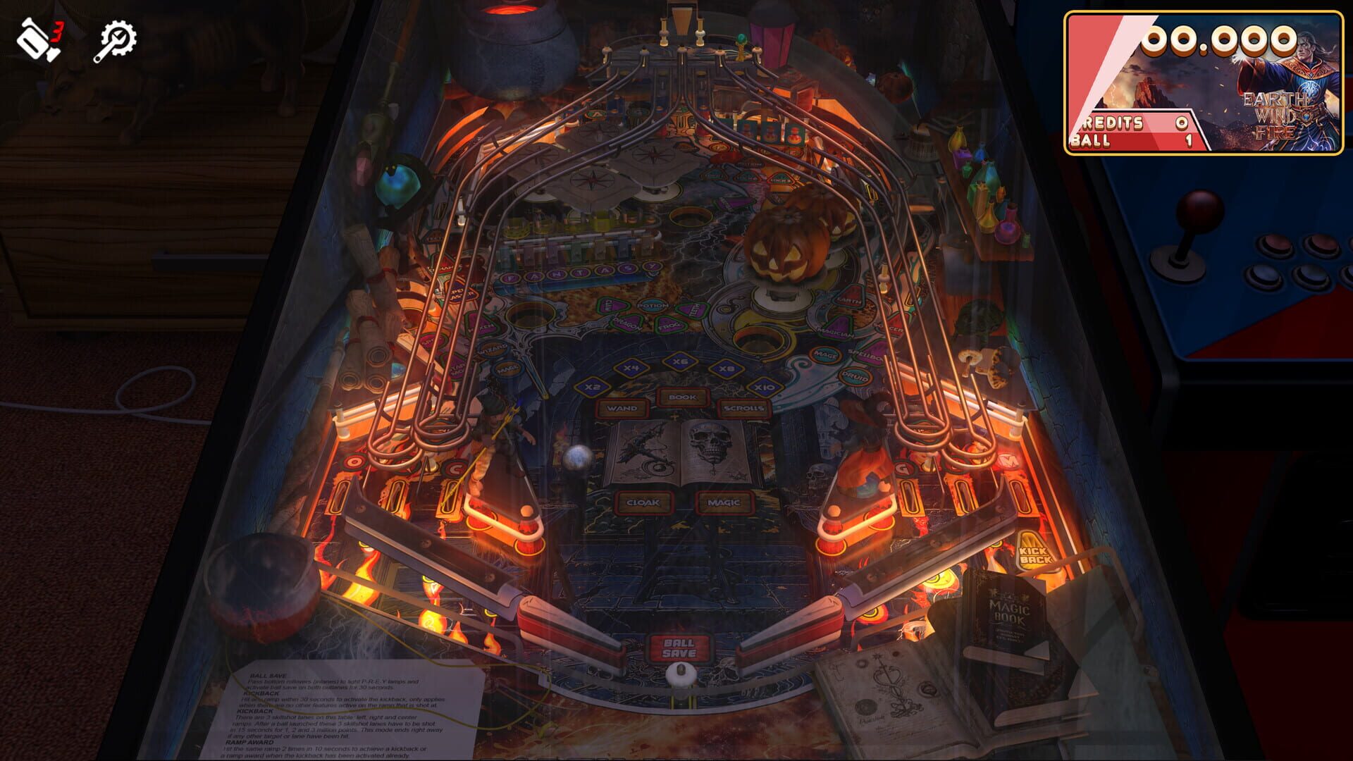 Screenshot for Zaccaria Pinball: Earth Wind Fire Deluxe Pinball Table