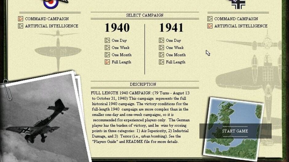 Screenshot for Battle of Britain