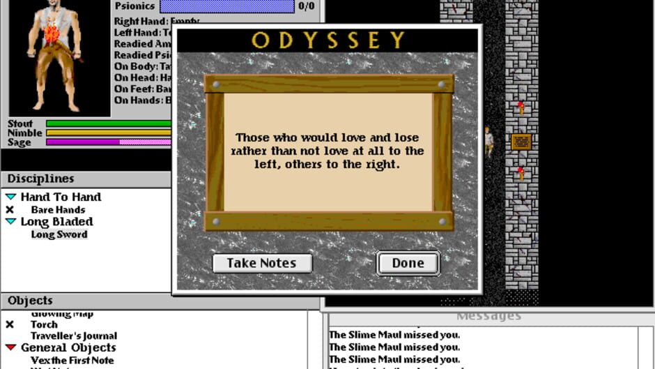 Screenshot for Odyssey: The Legend of Nemesis