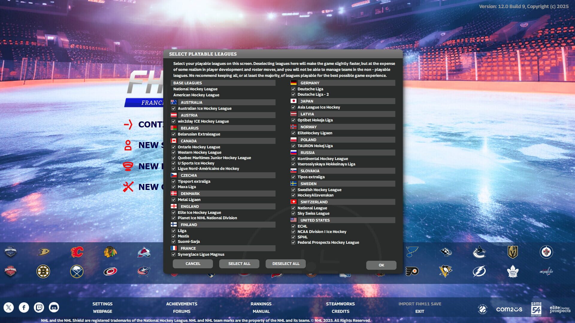 Screenshot for Franchise Hockey Manager 12