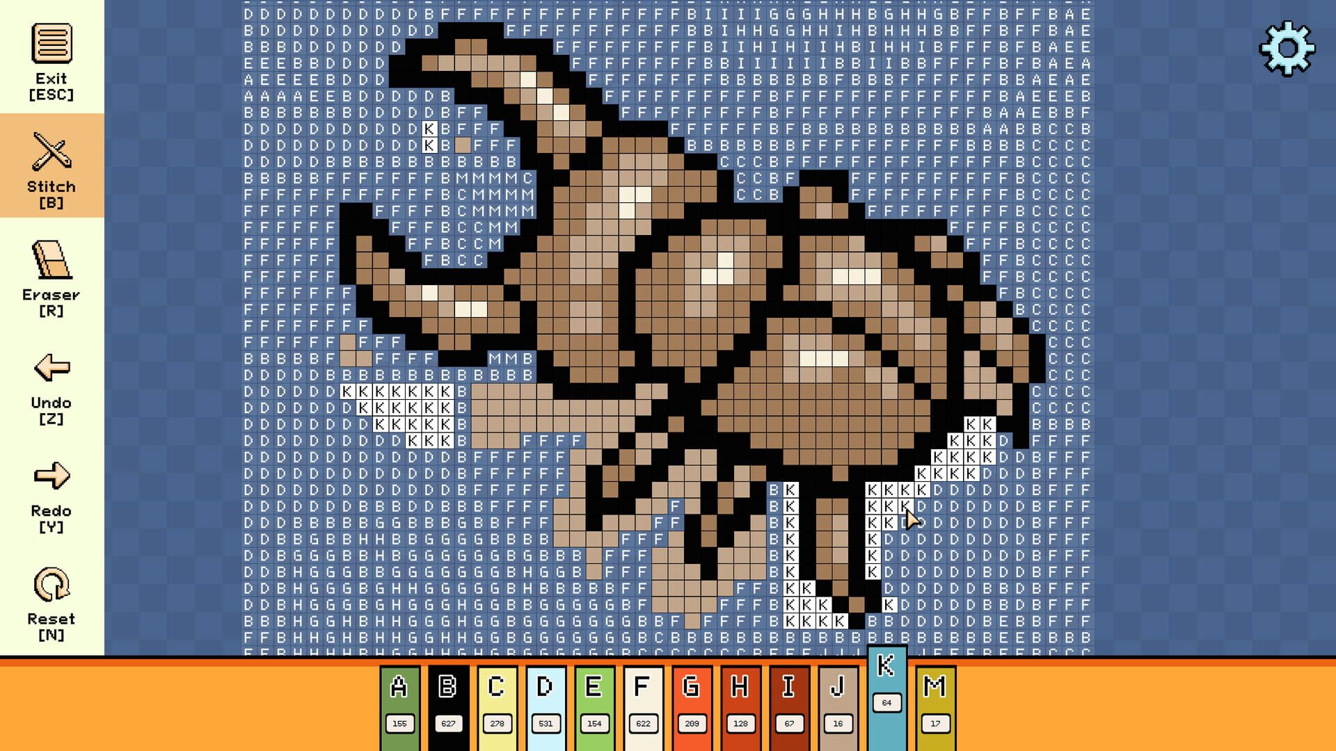 Screenshot for Pixel Cross Stitch: Color by Number - Simple Nature Pack 2