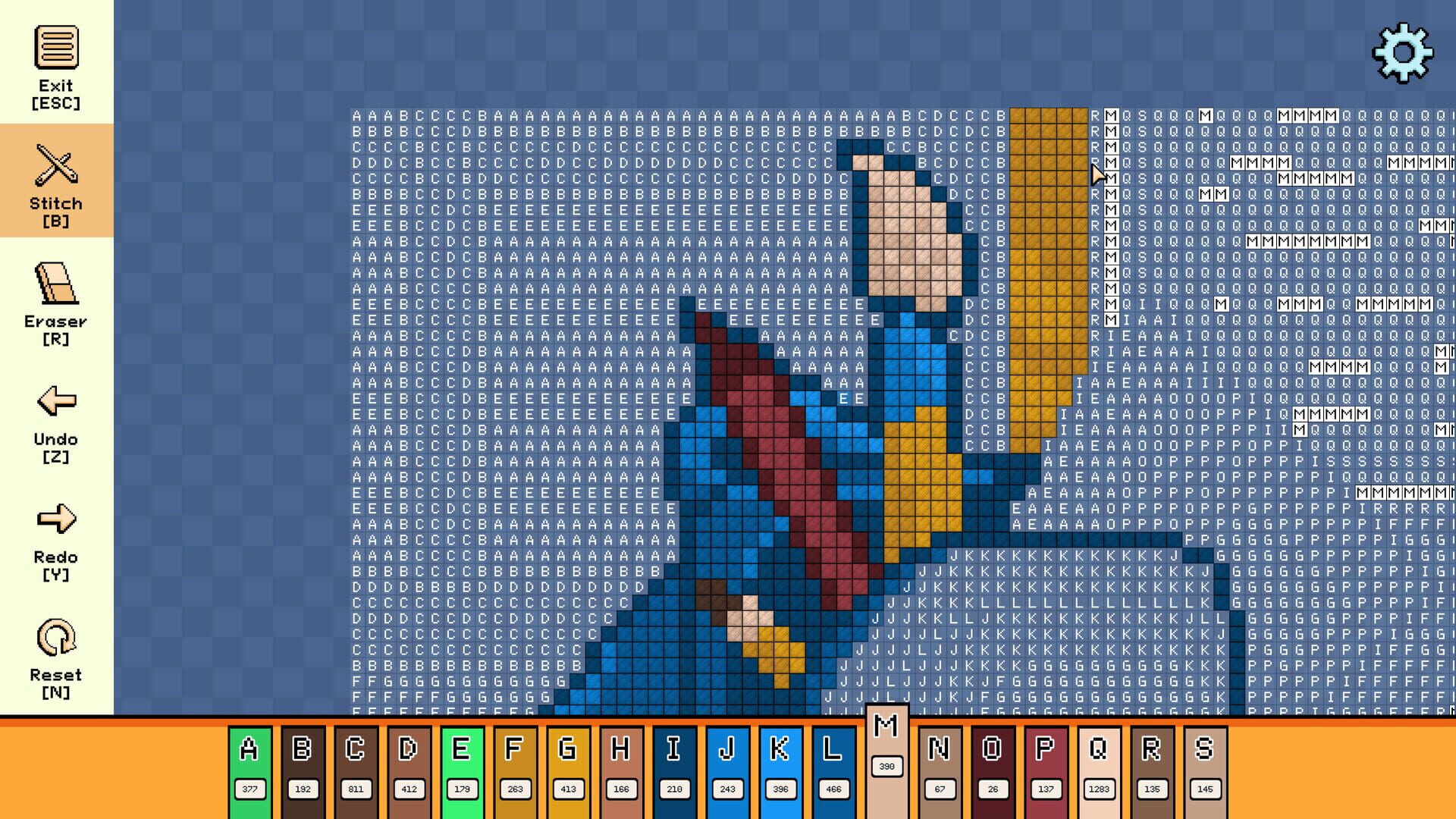 Screenshot for Pixel Cross Stitch: Color by Number - Back To School Pack