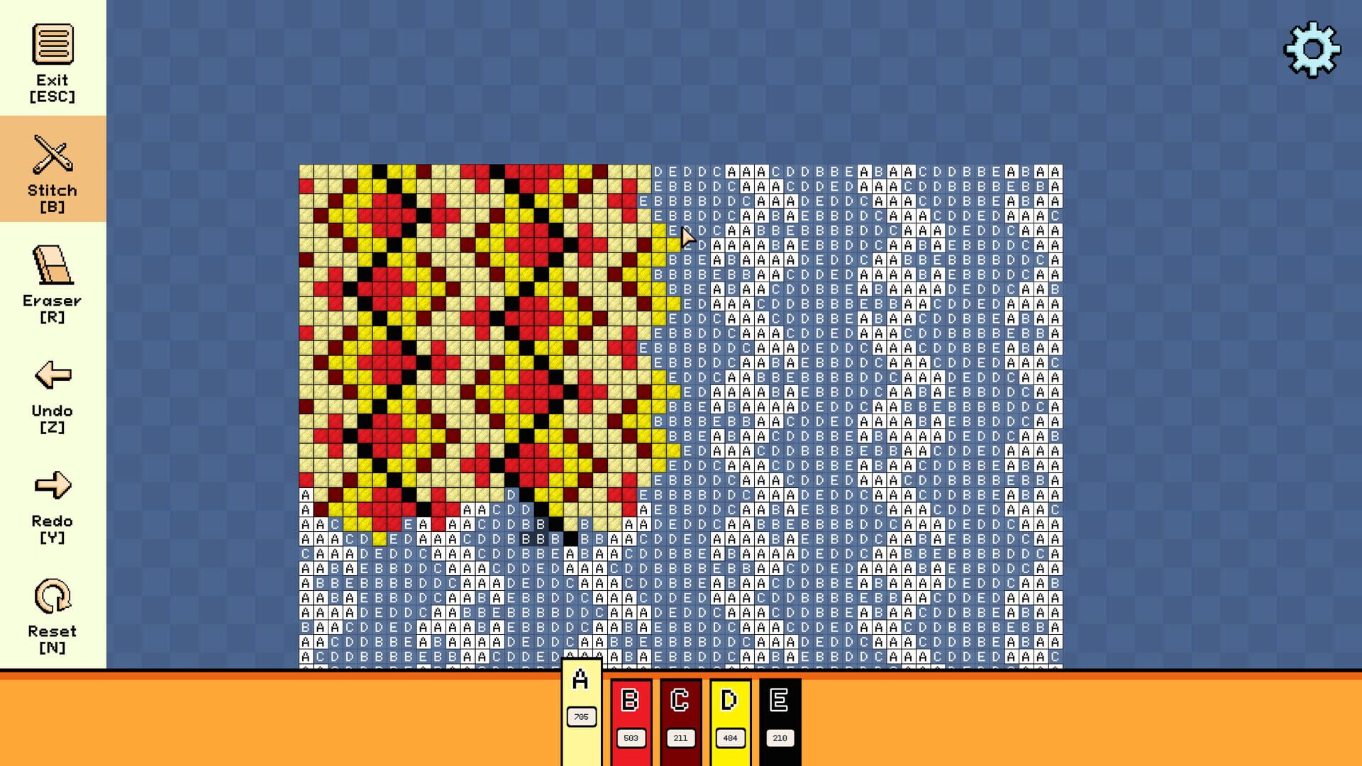 Screenshot for Pixel Cross Stitch: Color by Number - Simple Patterns Pack 5