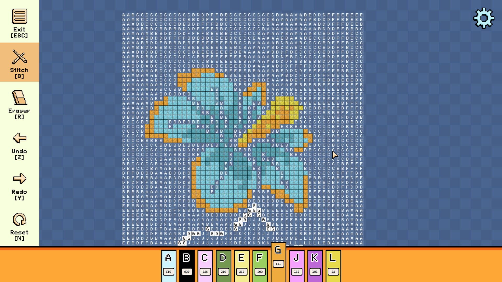 Screenshot for Pixel Cross Stitch: Color by Number - Simple Nature Pack 2