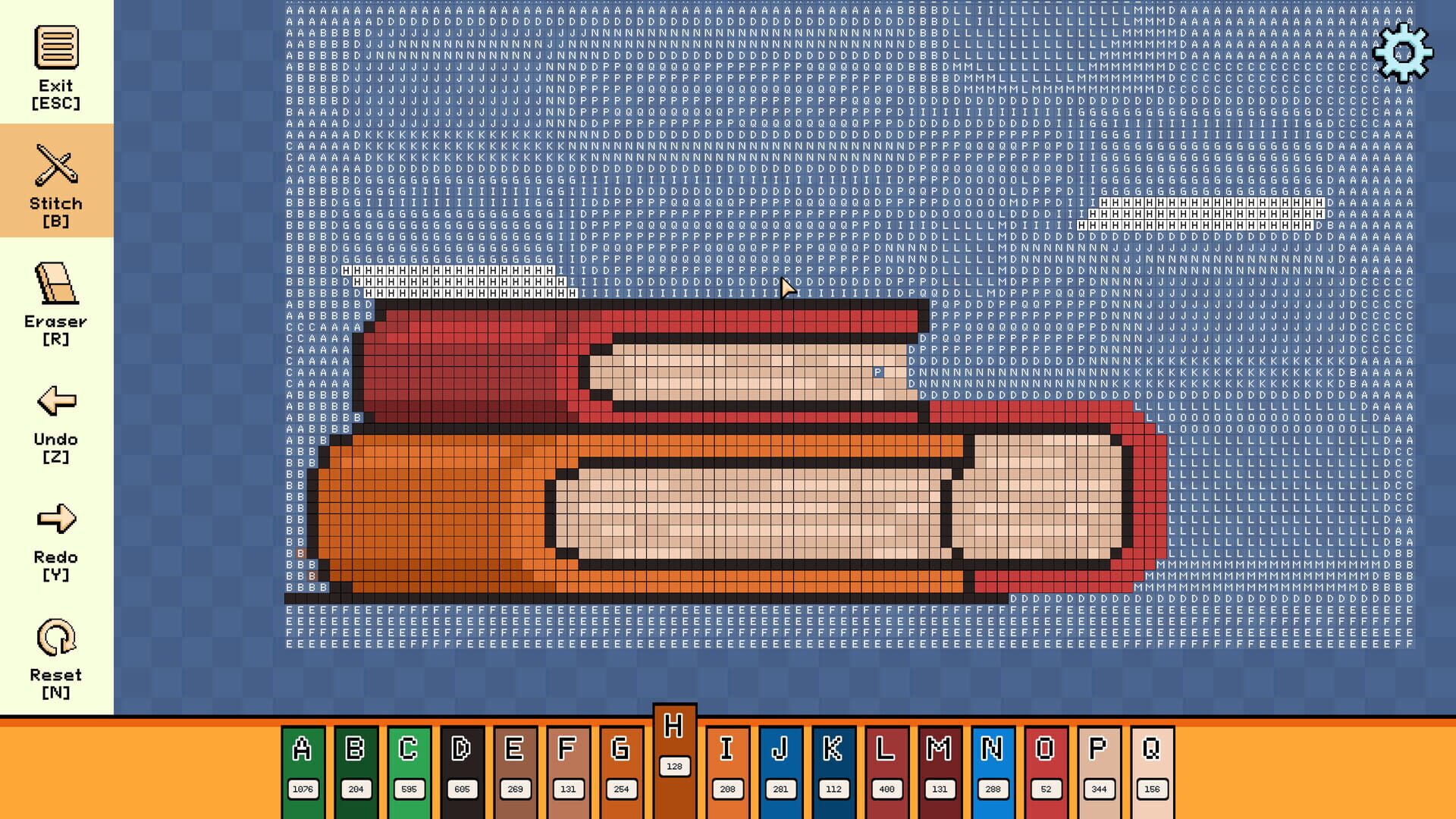 Screenshot for Pixel Cross Stitch: Color by Number - Back To School Pack