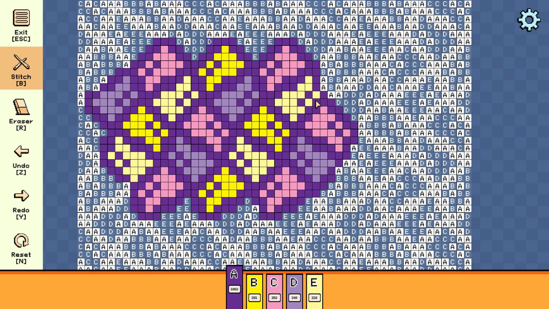 Screenshot for Pixel Cross Stitch: Color by Number - Simple Patterns Pack 5