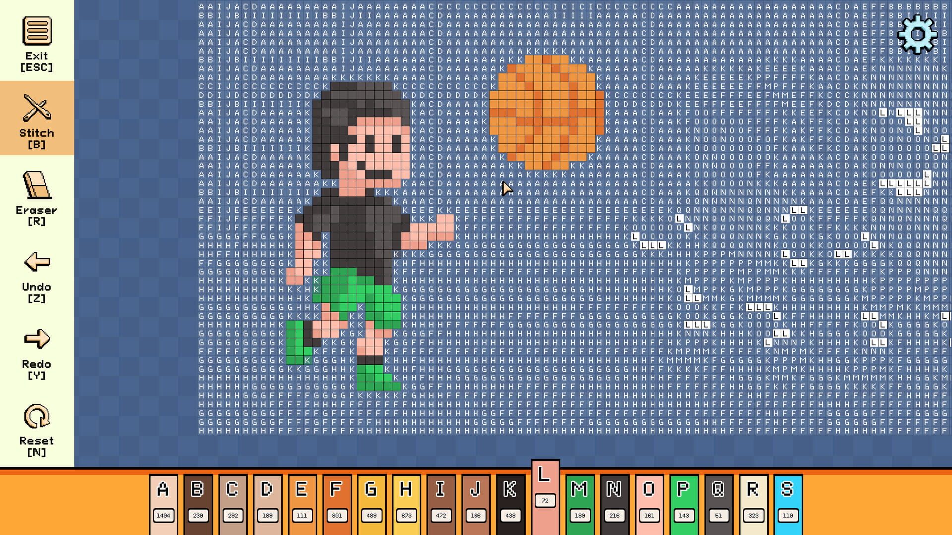 Screenshot for Pixel Cross Stitch: Color by Number - Back To School Pack