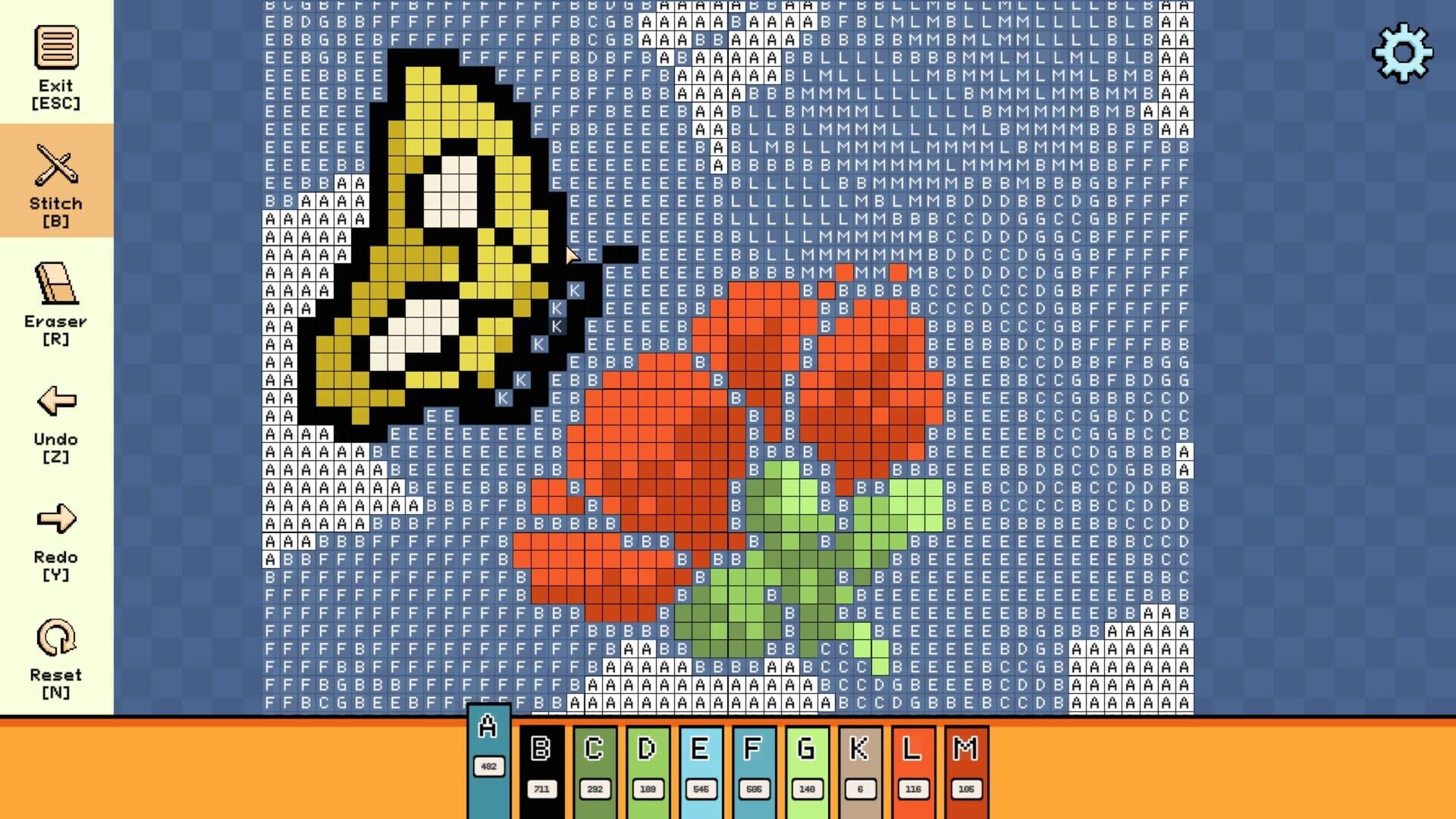 Screenshot for Pixel Cross Stitch: Color by Number - Simple Nature Pack 2