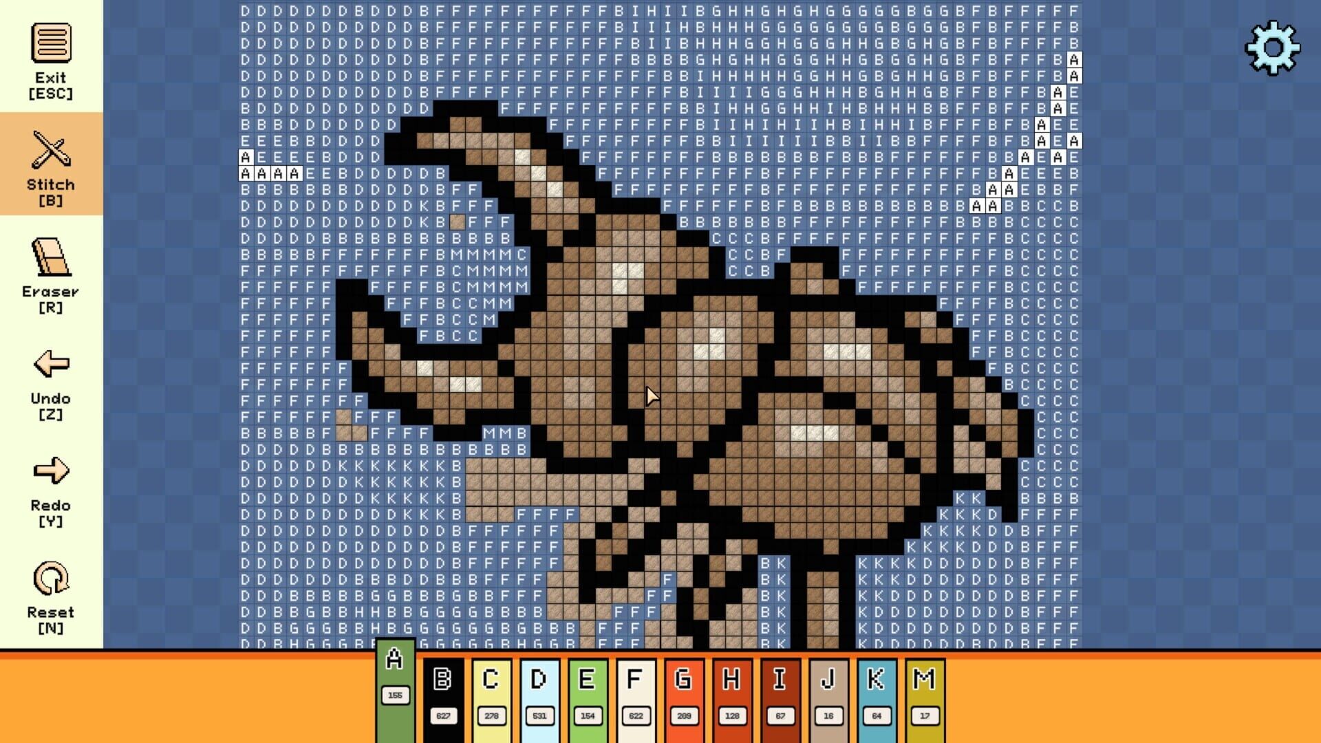 Screenshot for Pixel Cross Stitch: Color by Number - Simple Nature Pack 2