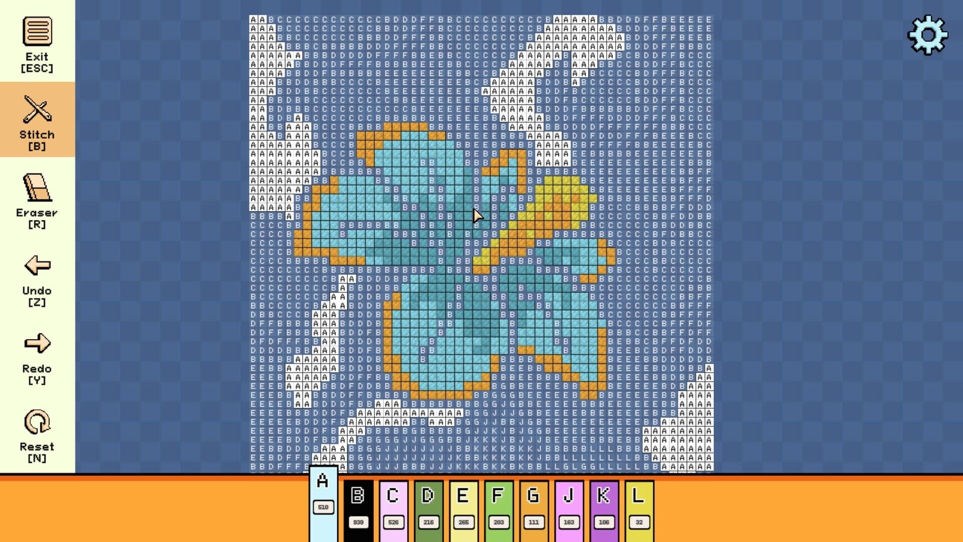 Screenshot for Pixel Cross Stitch: Color by Number - Simple Nature Pack 2