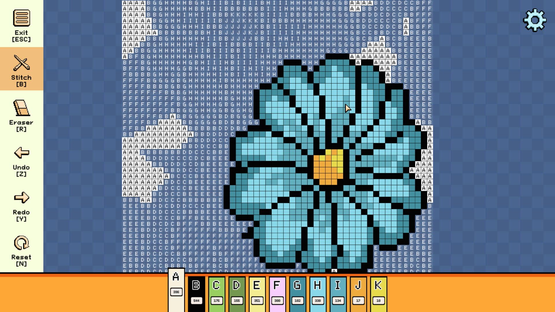 Screenshot for Pixel Cross Stitch: Color by Number - Simple Nature Pack 2