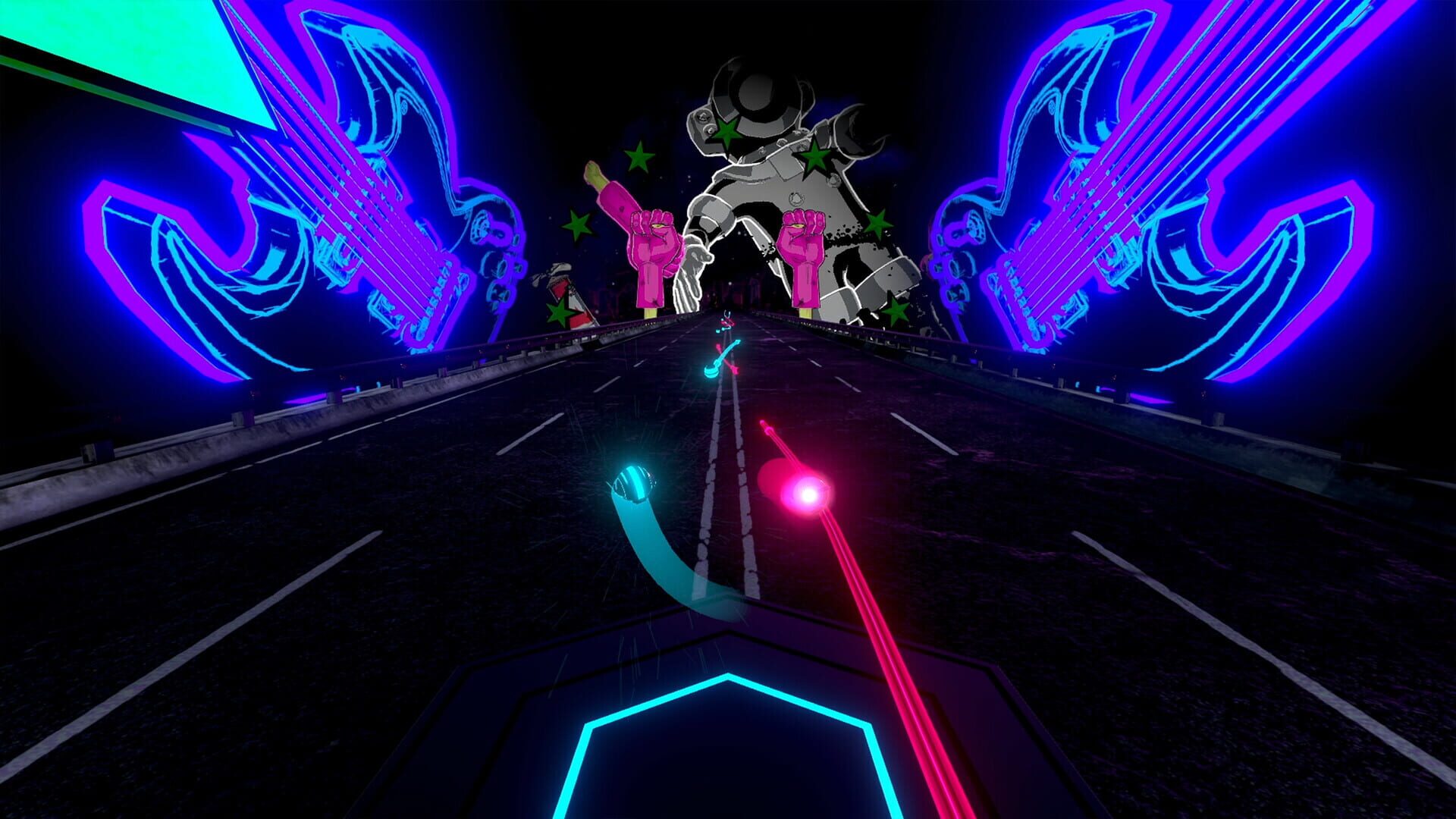 Screenshot for Synth Riders: Gorillaz - "Cracker Island"