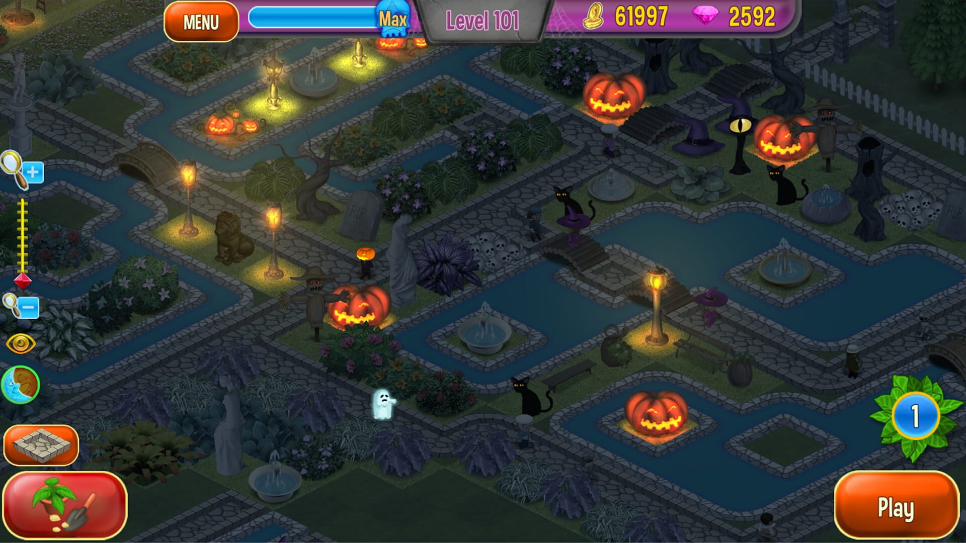 Screenshot for Queen's Garden: Halloween