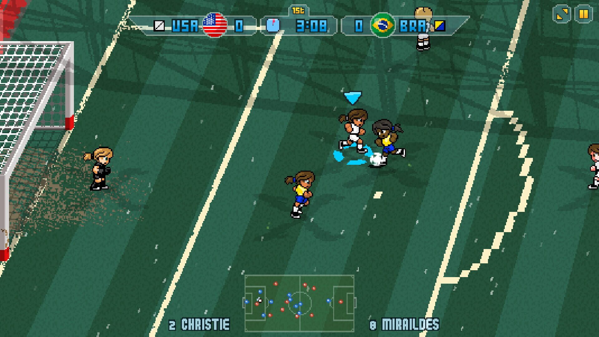 Screenshot for Pixel Cup Soccer 17