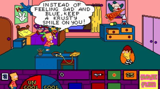 Screenshot for The Simpsons: Bart's House of Weirdness