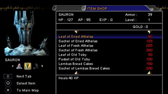 Screenshot for The Lord of the Rings: Tactics