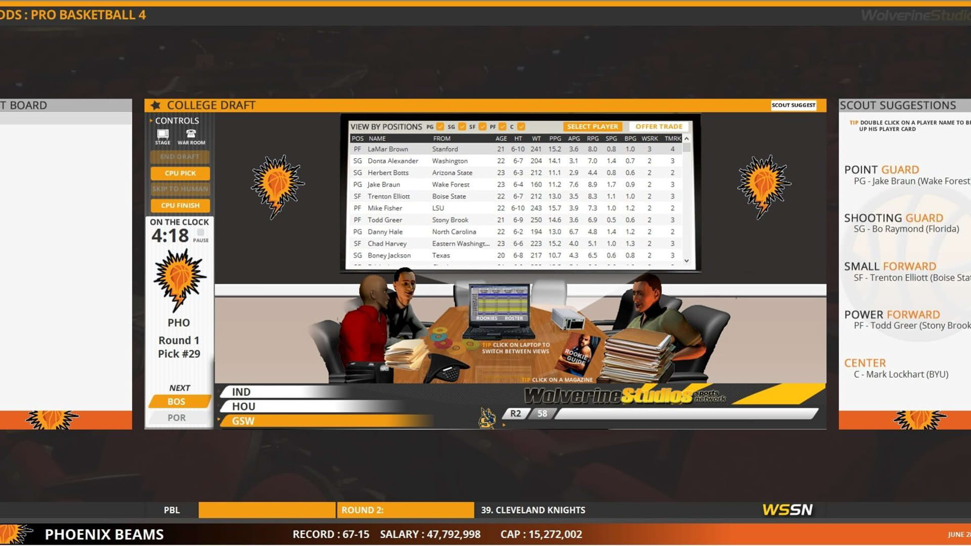 Screenshot for Draft Day Sports Pro Basketball 4