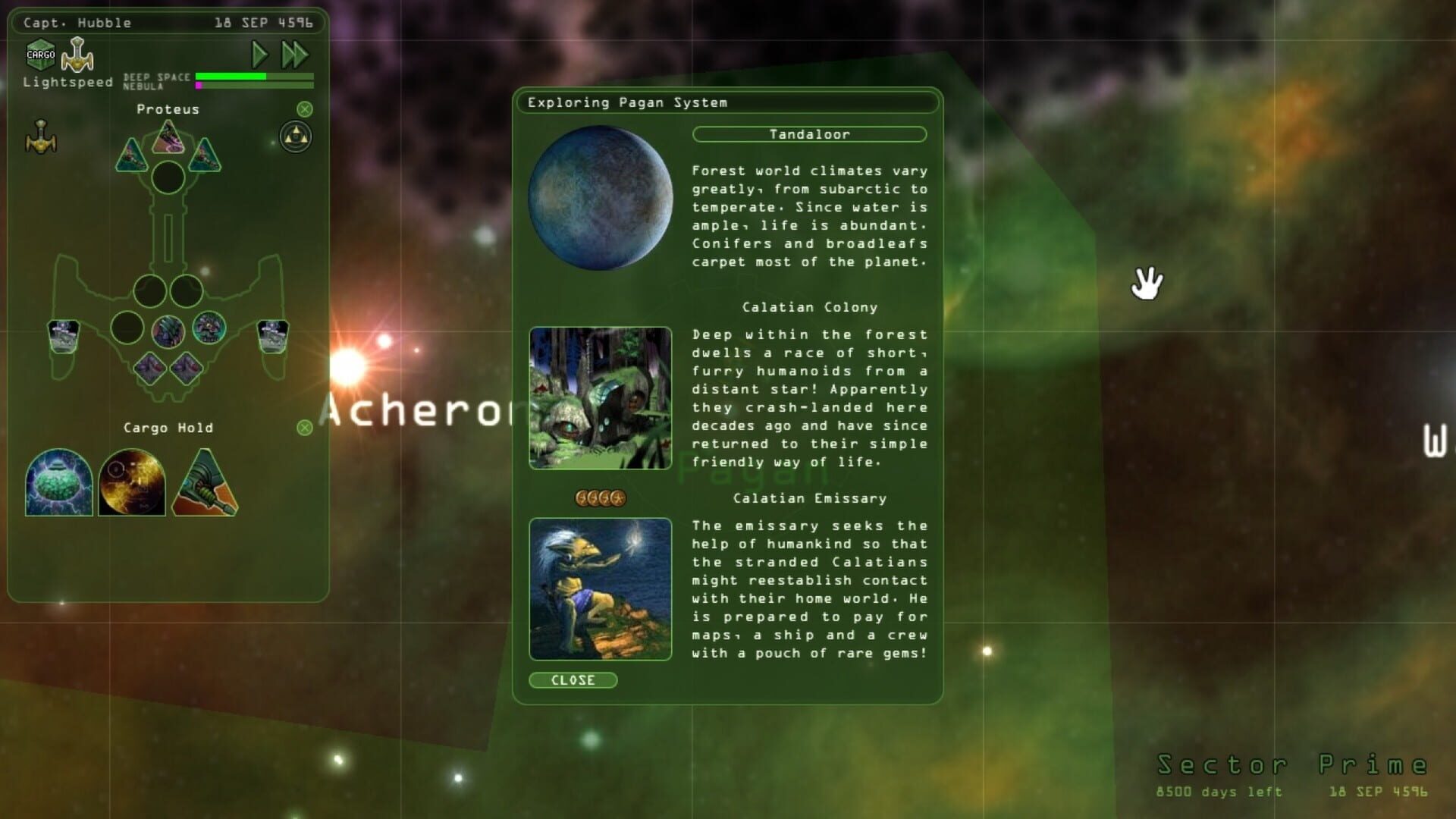 Screenshot for Weird Worlds: Return to Infinite Space