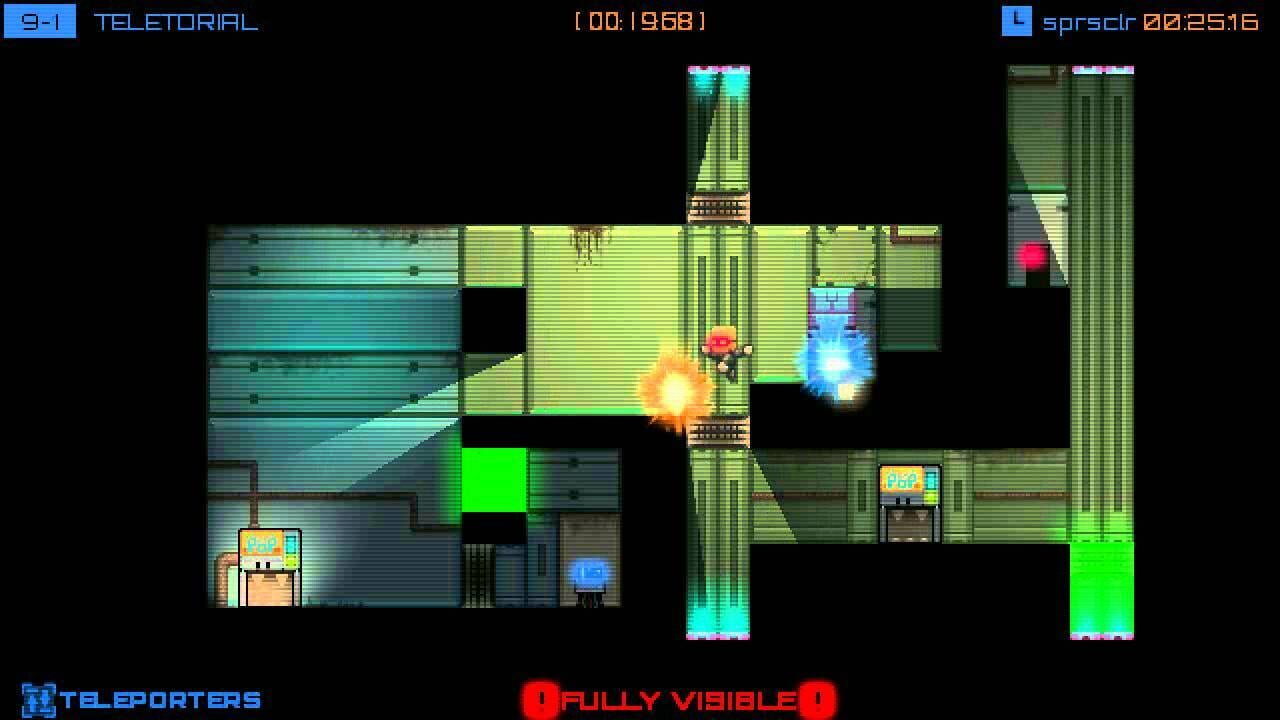 Screenshot for Stealth Bastard Deluxe: The Teleporter Chambers