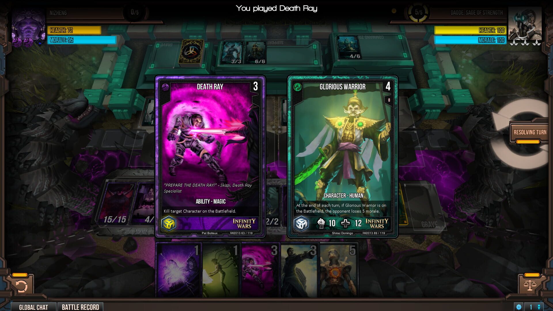 Screenshot for Infinity Wars: Animated Trading Card Game