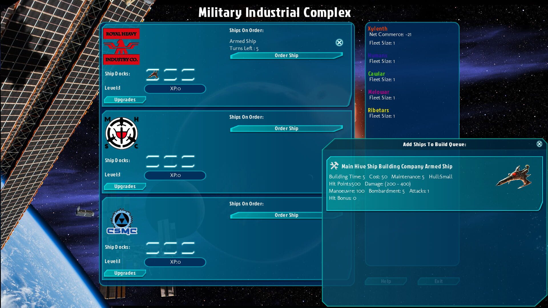 Screenshot for Galactic Inheritors