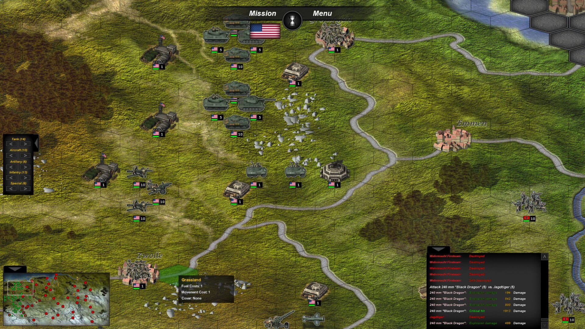 Screenshot for Tank Operations: European Campaign