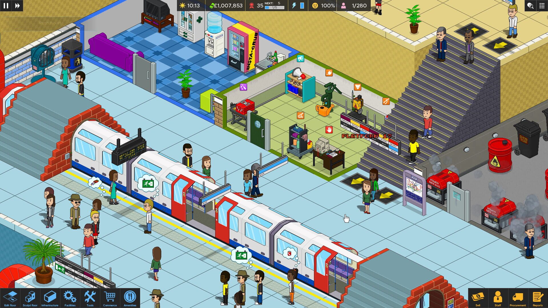 Screenshot for Overcrowd: A Commute 'Em Up