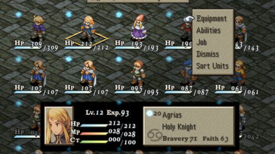 Screenshot for Final Fantasy Tactics: The War of the Lions