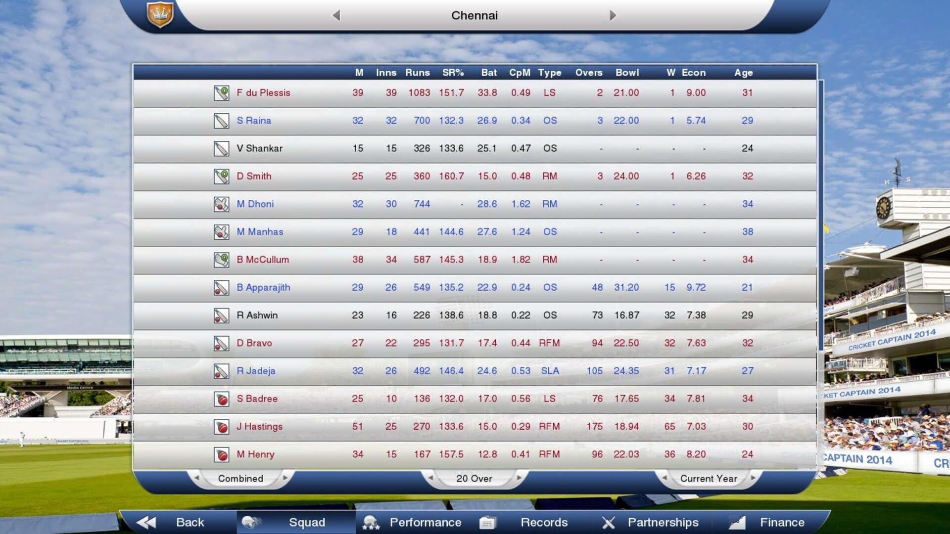 Screenshot for Cricket Captain 2014