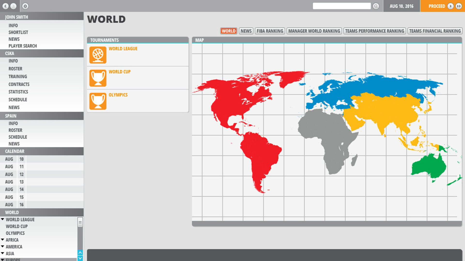 Screenshot for World Basketball Manager 2