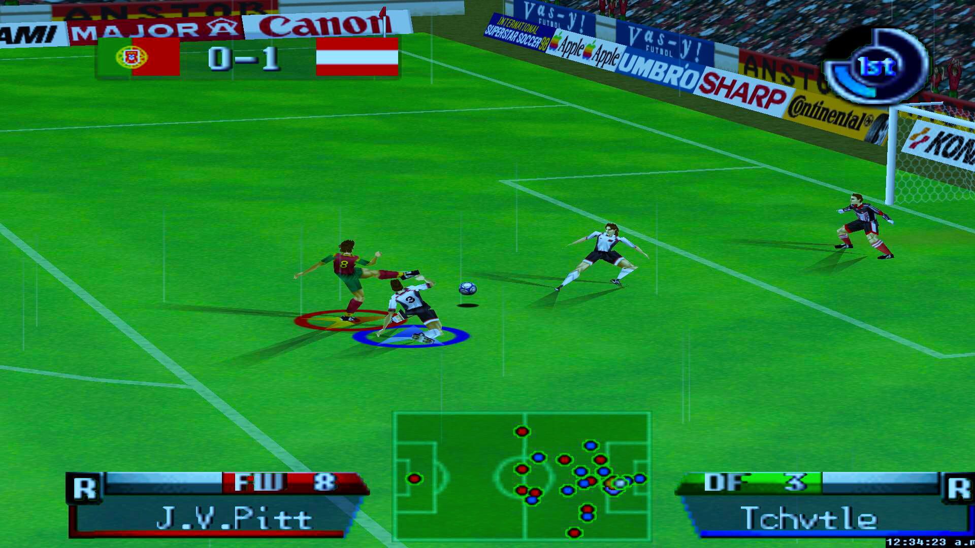 Screenshot for International Superstar Soccer '98