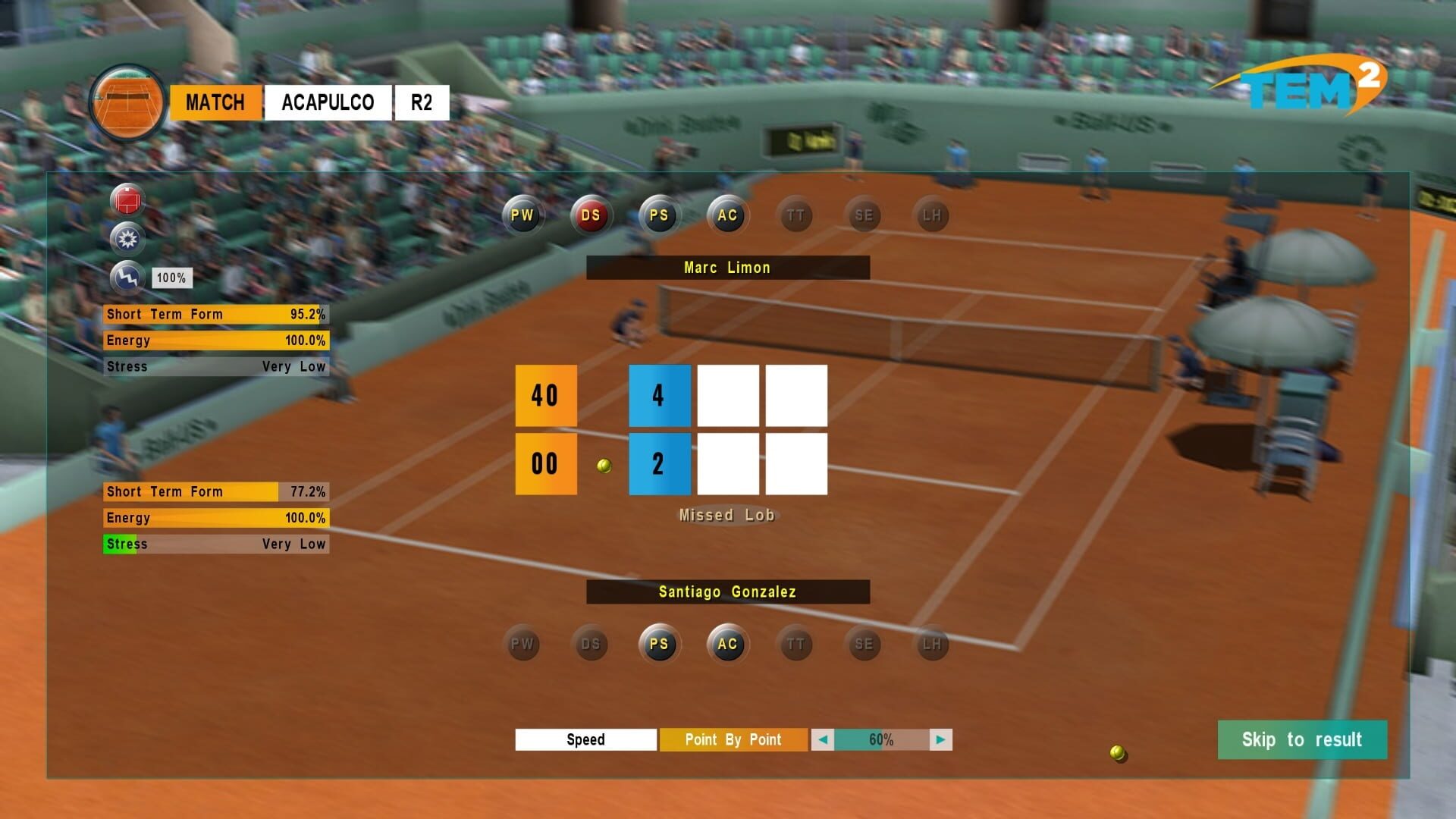 Screenshot for Tennis Elbow Manager 2