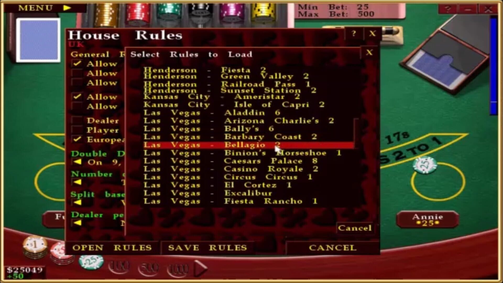 Screenshot for Casino Blackjack
