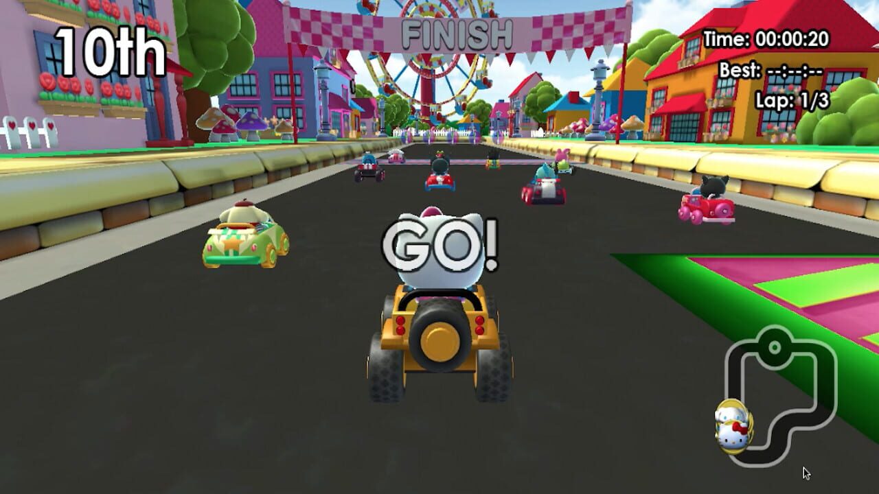 Screenshot for Hello Kitty and Sanrio Friends Racing