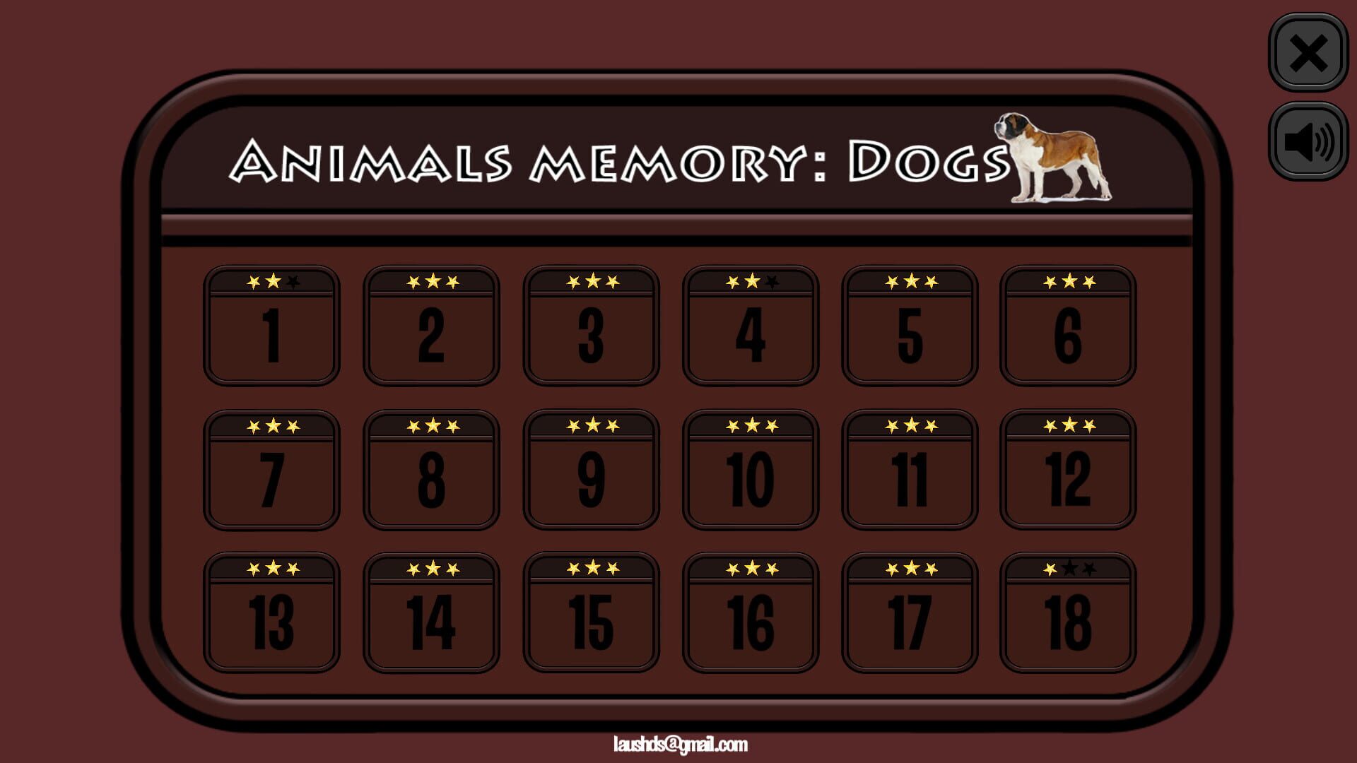 Screenshot for Animals Memory: Dogs