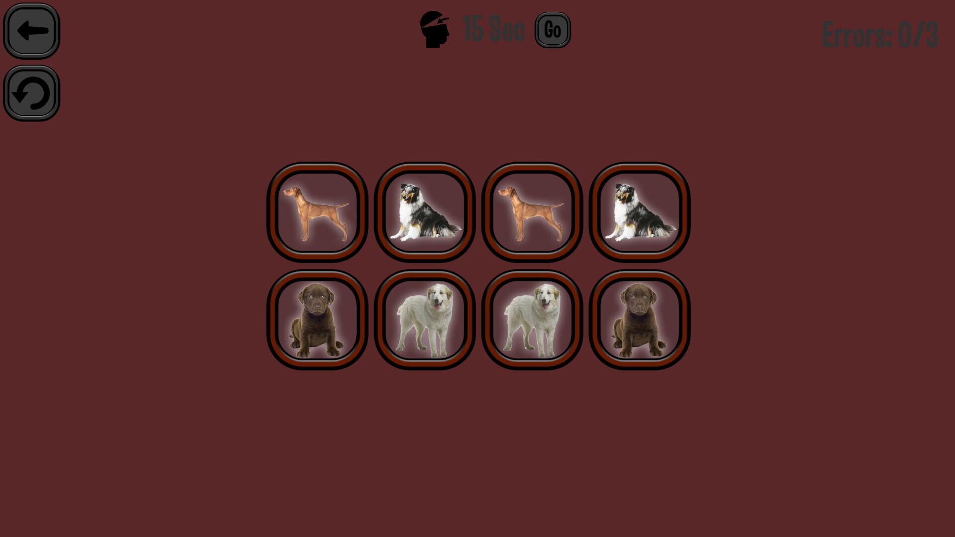 Screenshot for Animals Memory: Dogs