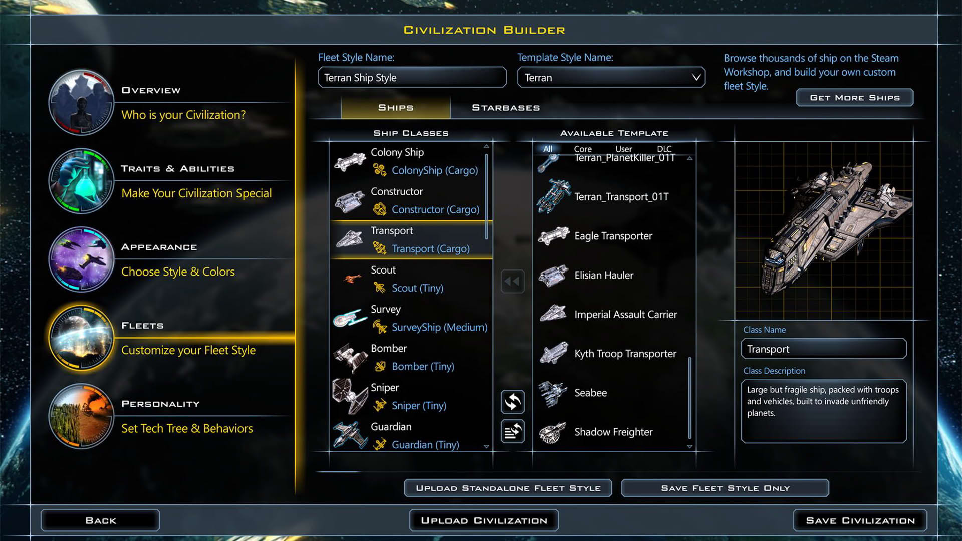 Screenshot for Galactic Civilizations III: Crusade