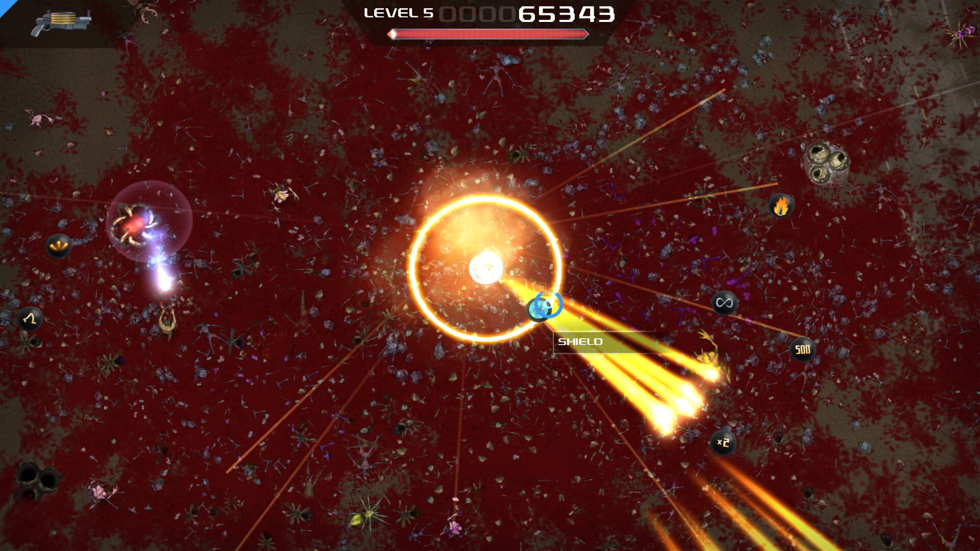 Screenshot for Crimsonland