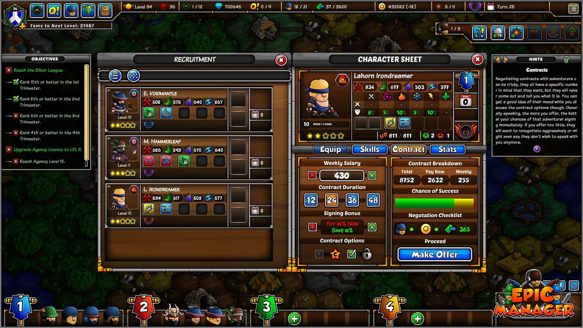 Screenshot for Epic Manager - Create Your Own Adventuring Agency