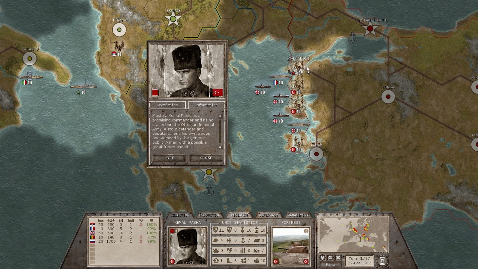 Screenshot for Commander: The Great War