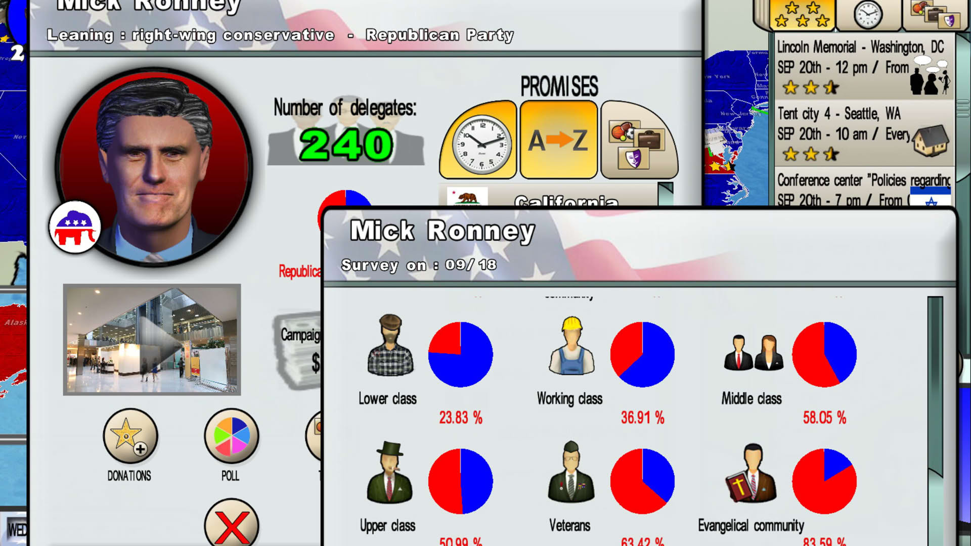 Screenshot for The Race for the White House
