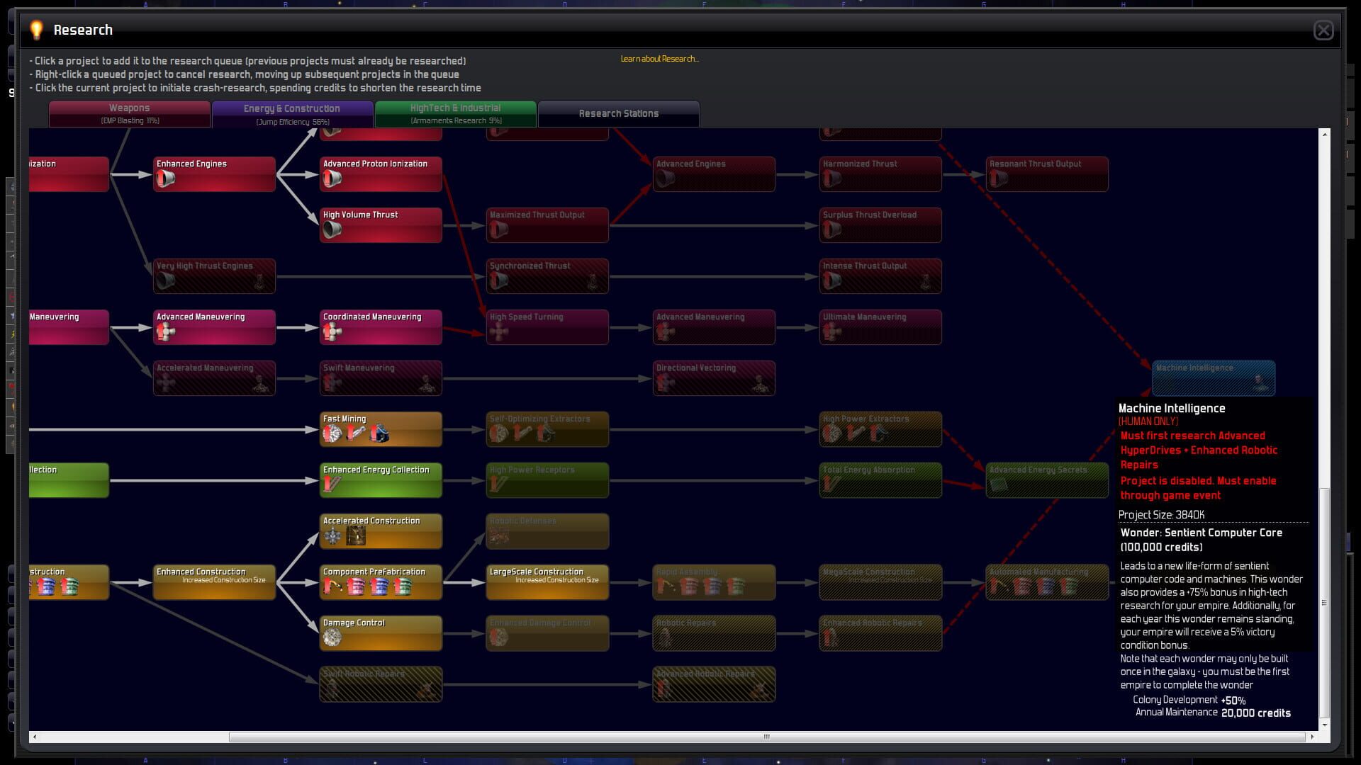 Screenshot for Distant Worlds: Universe