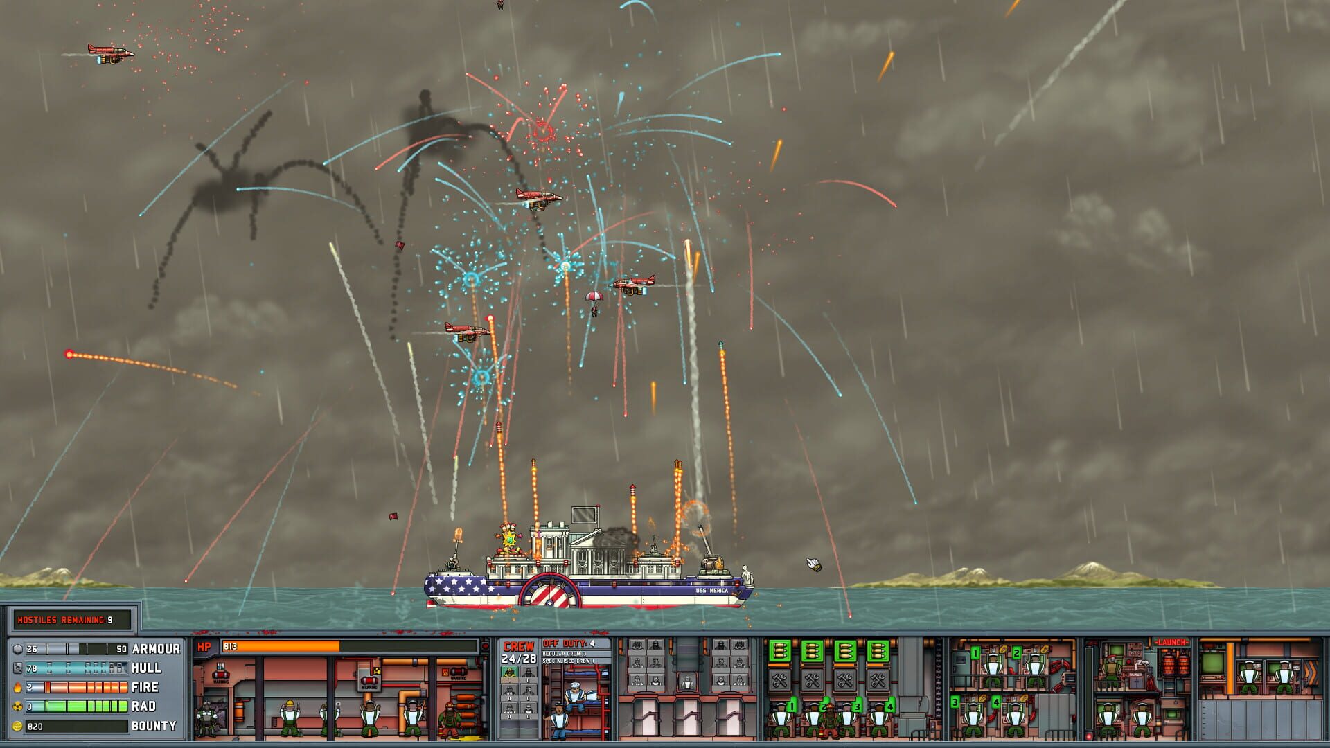 Screenshot for All Guns on Deck