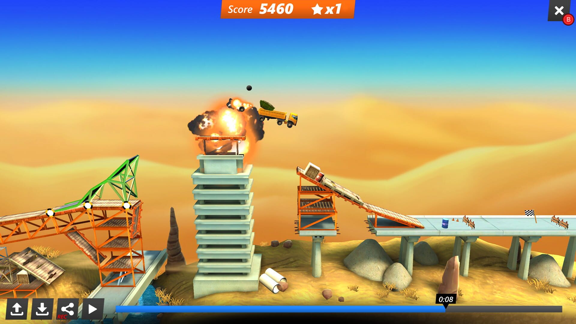 Screenshot for Bridge Constructor: Stunts