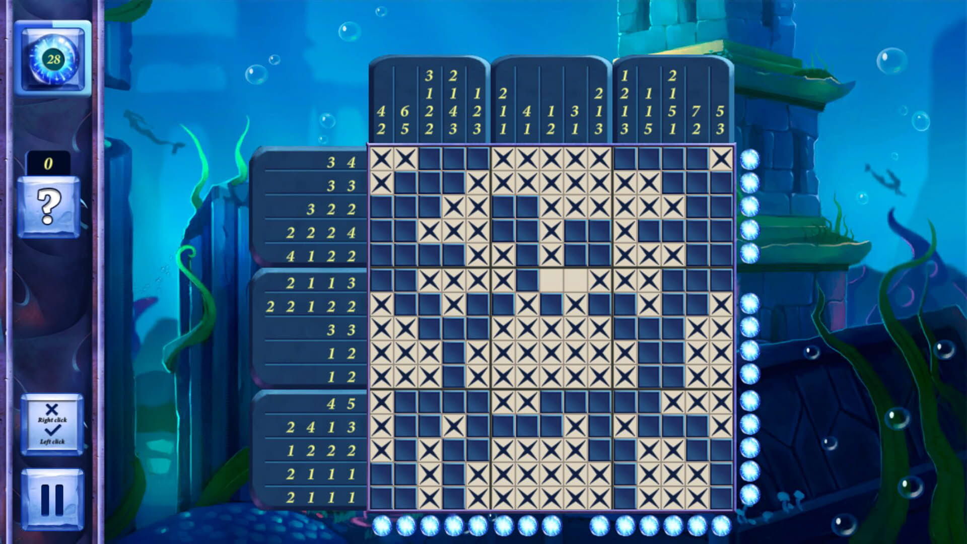 Screenshot for Picross Fairytale: Legend of the Mermaid