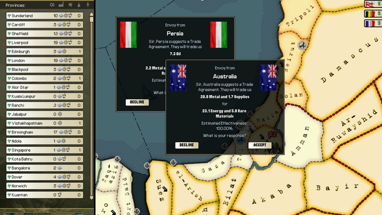 Screenshot for Hearts of Iron II