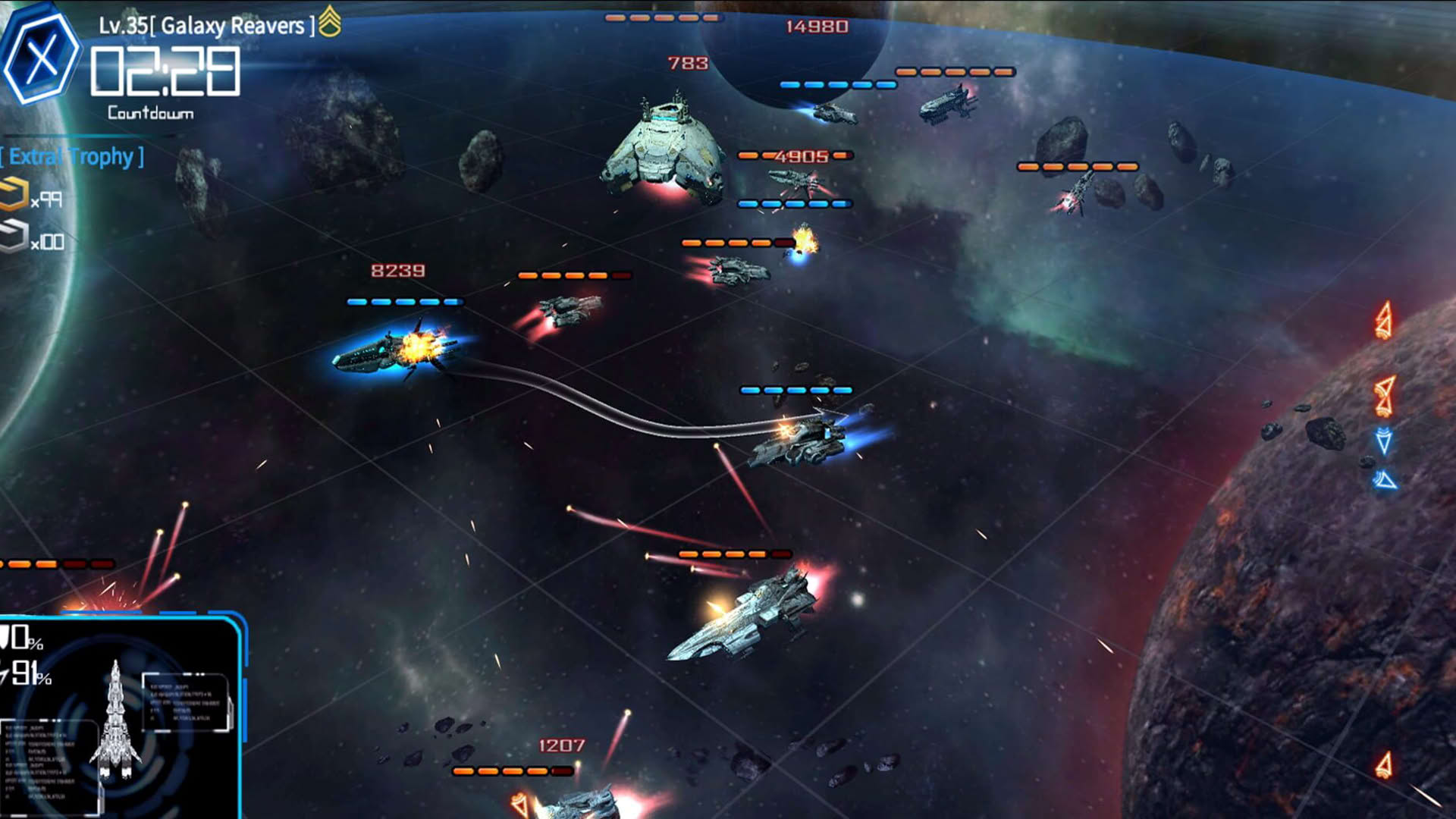 Screenshot for Galaxy Reavers
